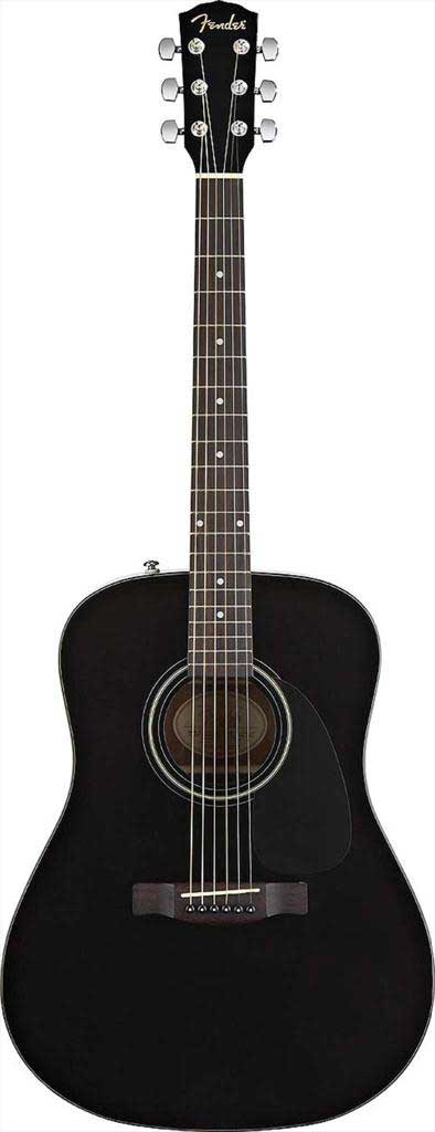 Fender CD-140SCE Electro Acoustic Guitar in Satin Black