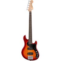 Fender American Deluxe Dimension Bass V in Root Beer